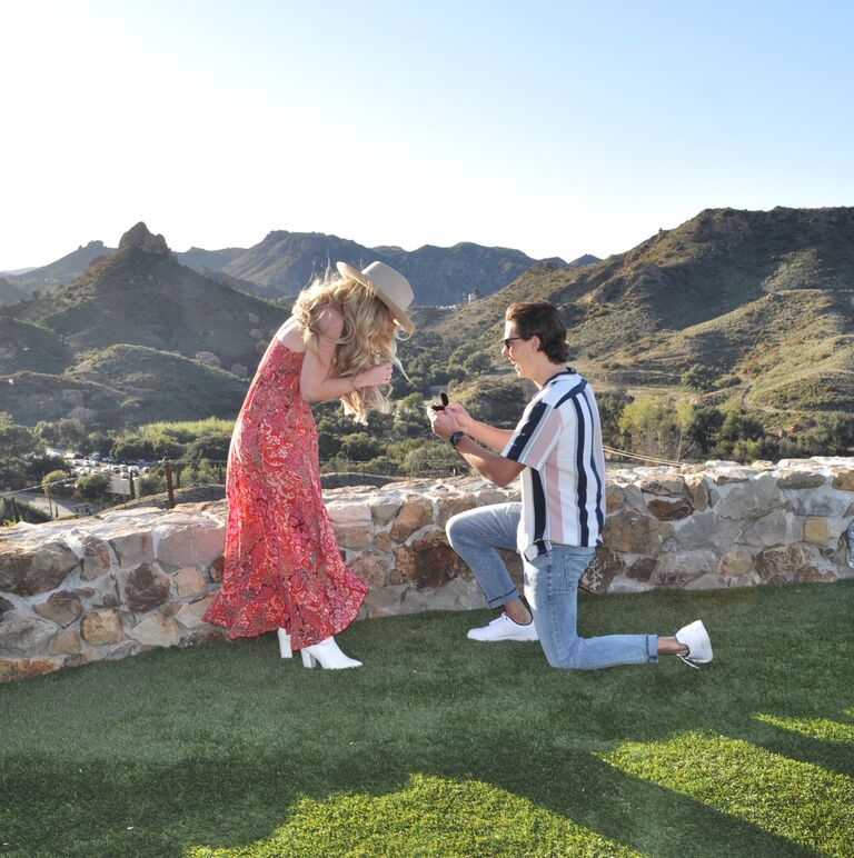 Engaged at Cielo Farms in Malibu, CA!