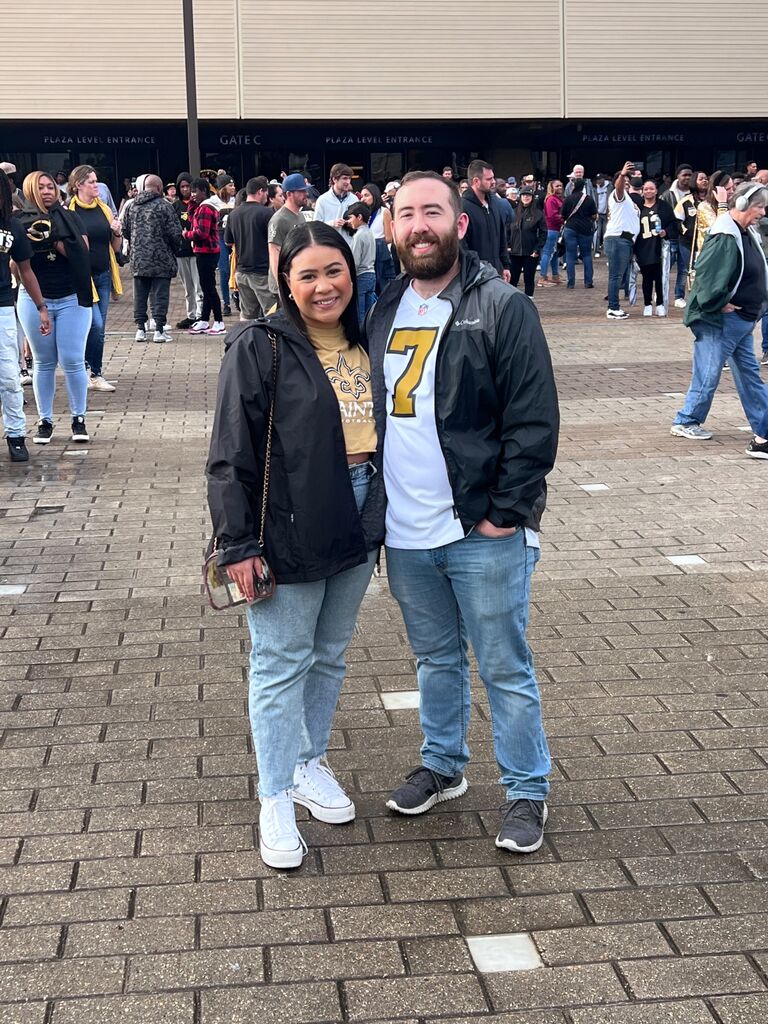 Made it to the final Saints Game of the season for Bethany's birthday. 