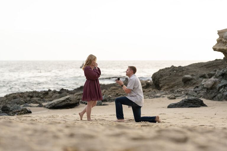 You proposed at Table Rock beach in Laguna