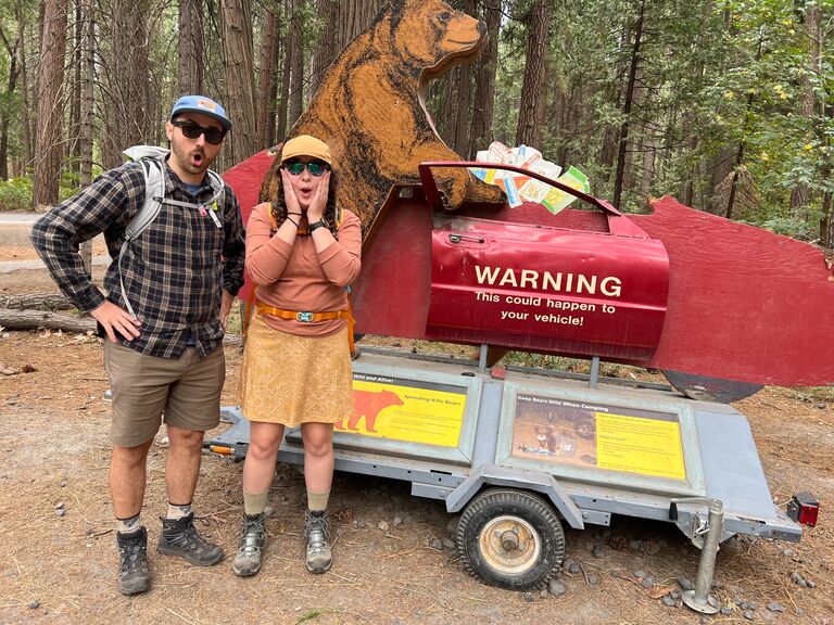 The kids celebrate Sue's 60th taking her to Yosemite for her first camping experience!