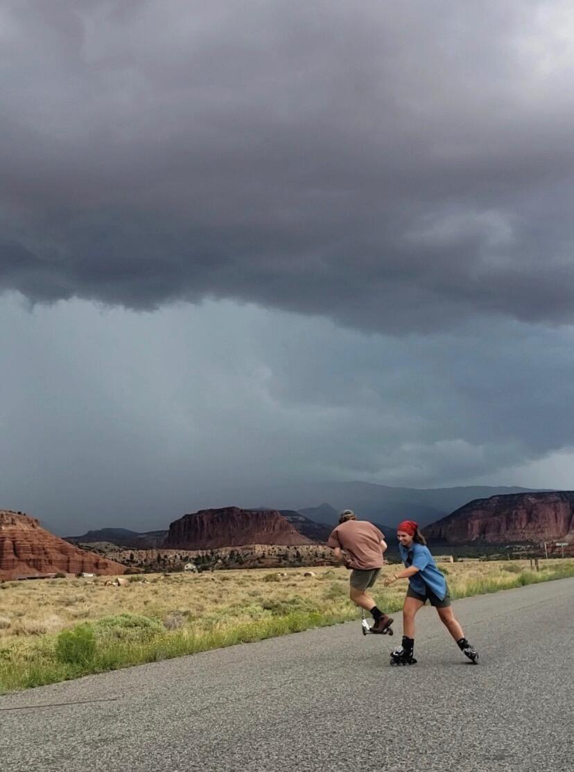 Started dating and two days after we took a trip to Utah with some friends.