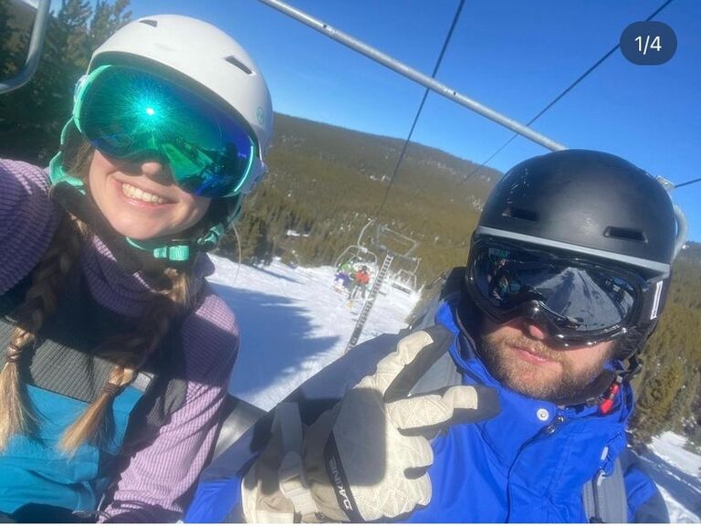 Matthew and Kelsey finally learn how to snowboard ( and ski if your not as cool). After some pretty gnarly wipe outs, Kelsey almost calling ski patrol and Matthew almost breaking his neck, they  finally no longer look like Jerry's.