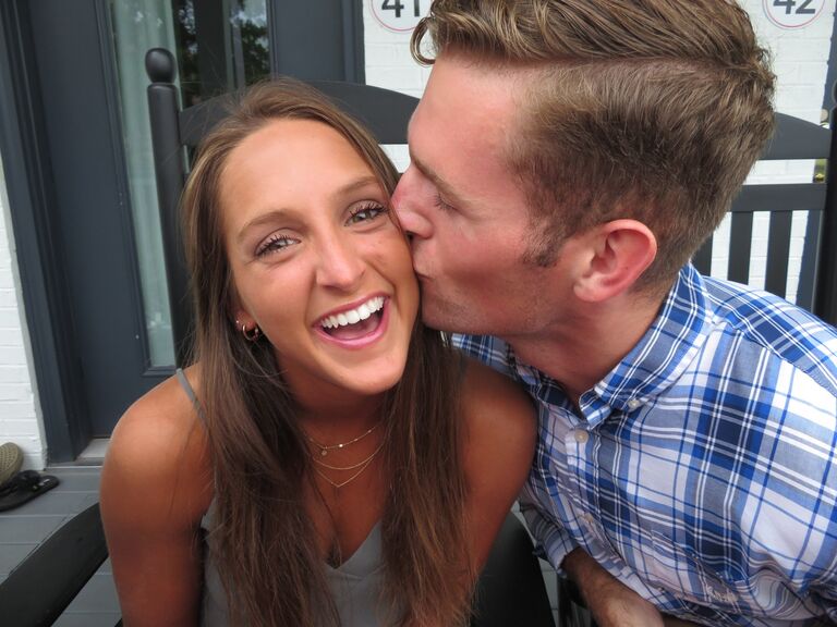 Finally, Colton found out that he would be leaving Okinawa, Japan for Camp Lejuene, North Carolina, and Megan immediately booked a flight to see him. The weekend they spent together was magical, and it's where they realized they would spend the rest of their lives together. 