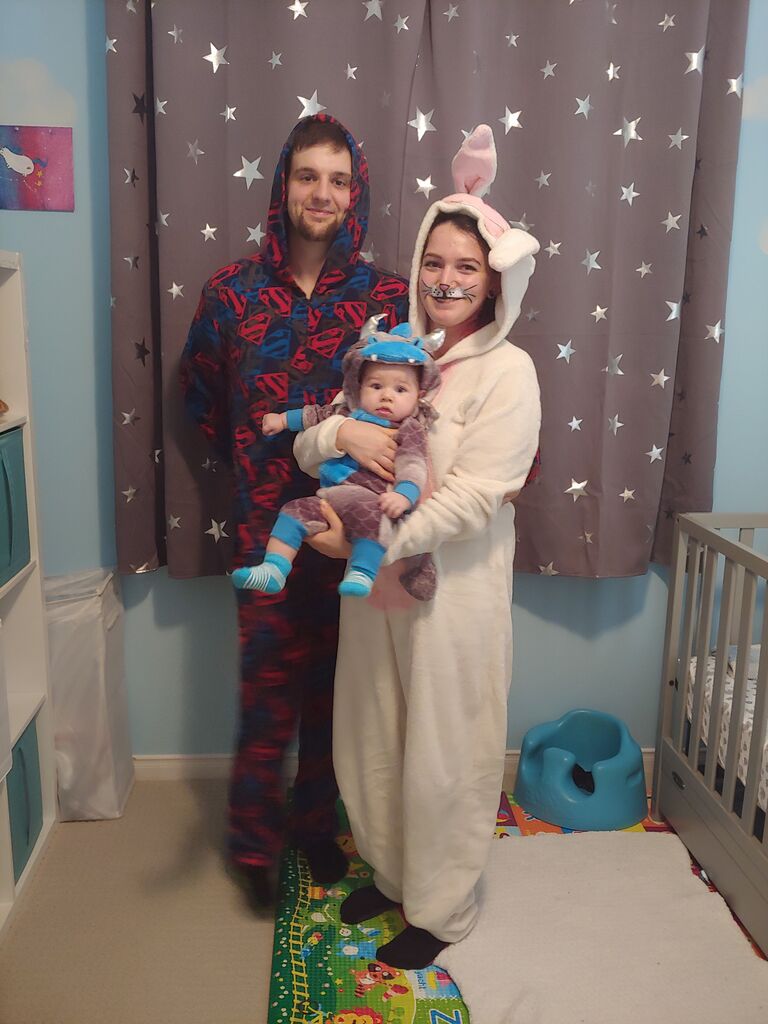 First Halloween together as parents with our first born son, Jax.
