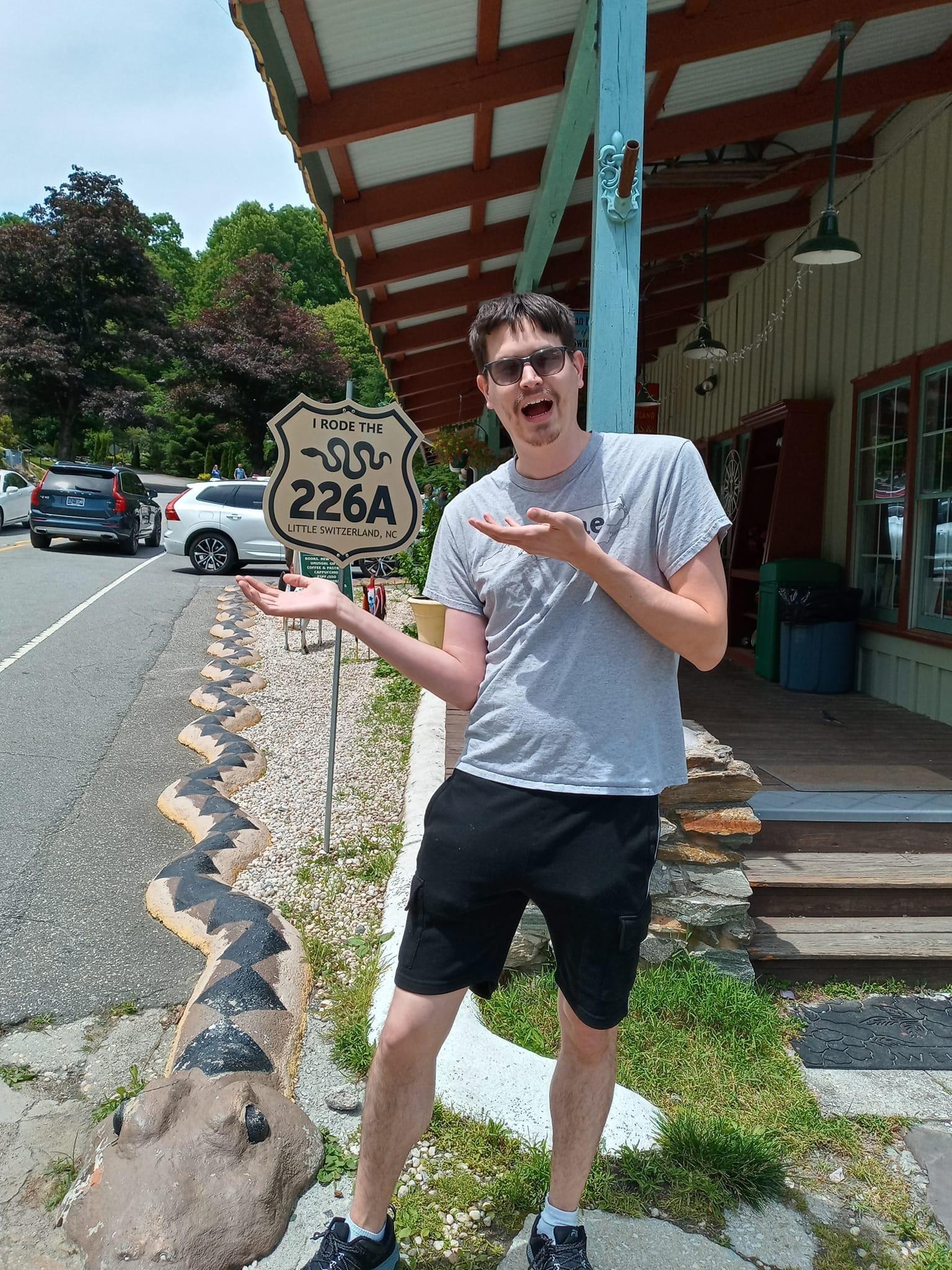 On a visit to Little Switzerland, NC. They have an amazing bookstore!