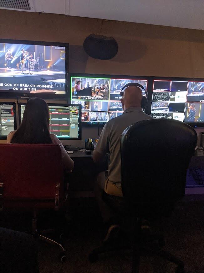 Charissa even joined the production team at church with Josiah and Laura.