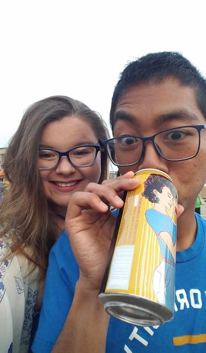 Pizza festival in Ankeny, drinking Ruthie's from Exile Brewing Co.
