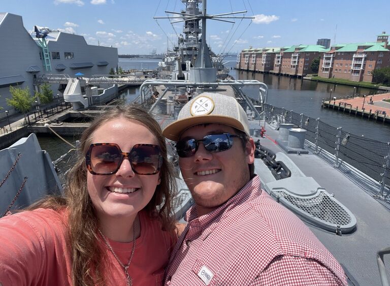 We moved in together... across the country in South Boston, Virginia!