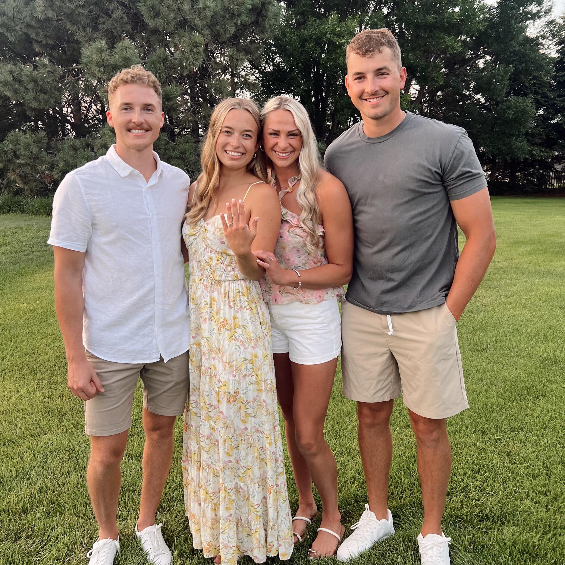 Nathan (Austin's brother) finally popped the question!! Another Murray wedding is on the way and we are HERE FOR IT 