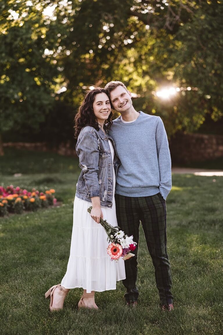 One of our favorites from our lovely engagement photo shoot! Can you believe the big day is just a few months away?!?!