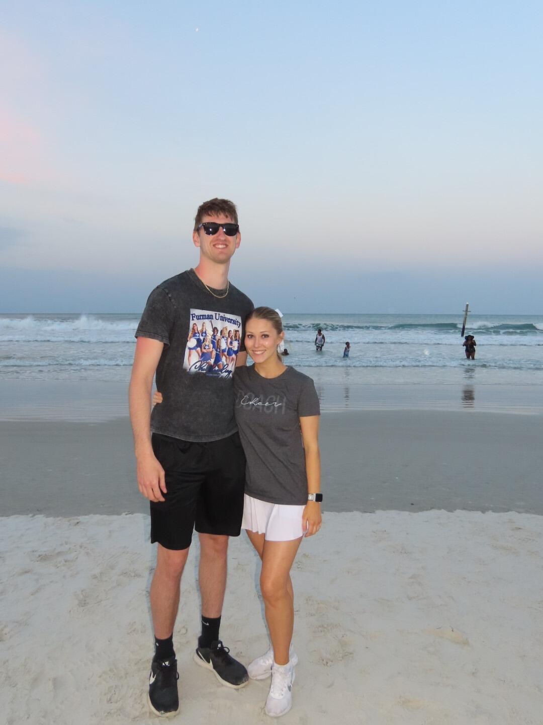 Jonny supporting Mere at Cheer Nationals in Daytona during her first year as a D1 College Coach.