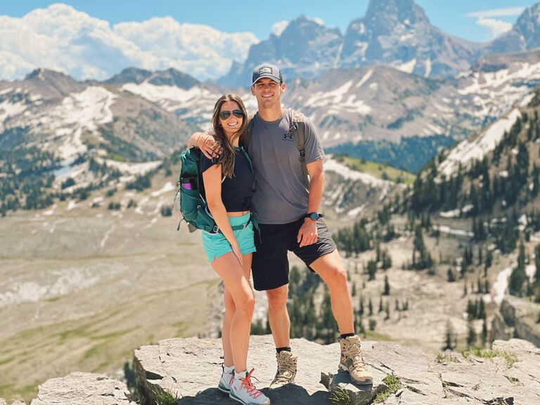 Our favorite hike so far! (This was the day before Zach proposed) 
📍 Grand Targhee, WY