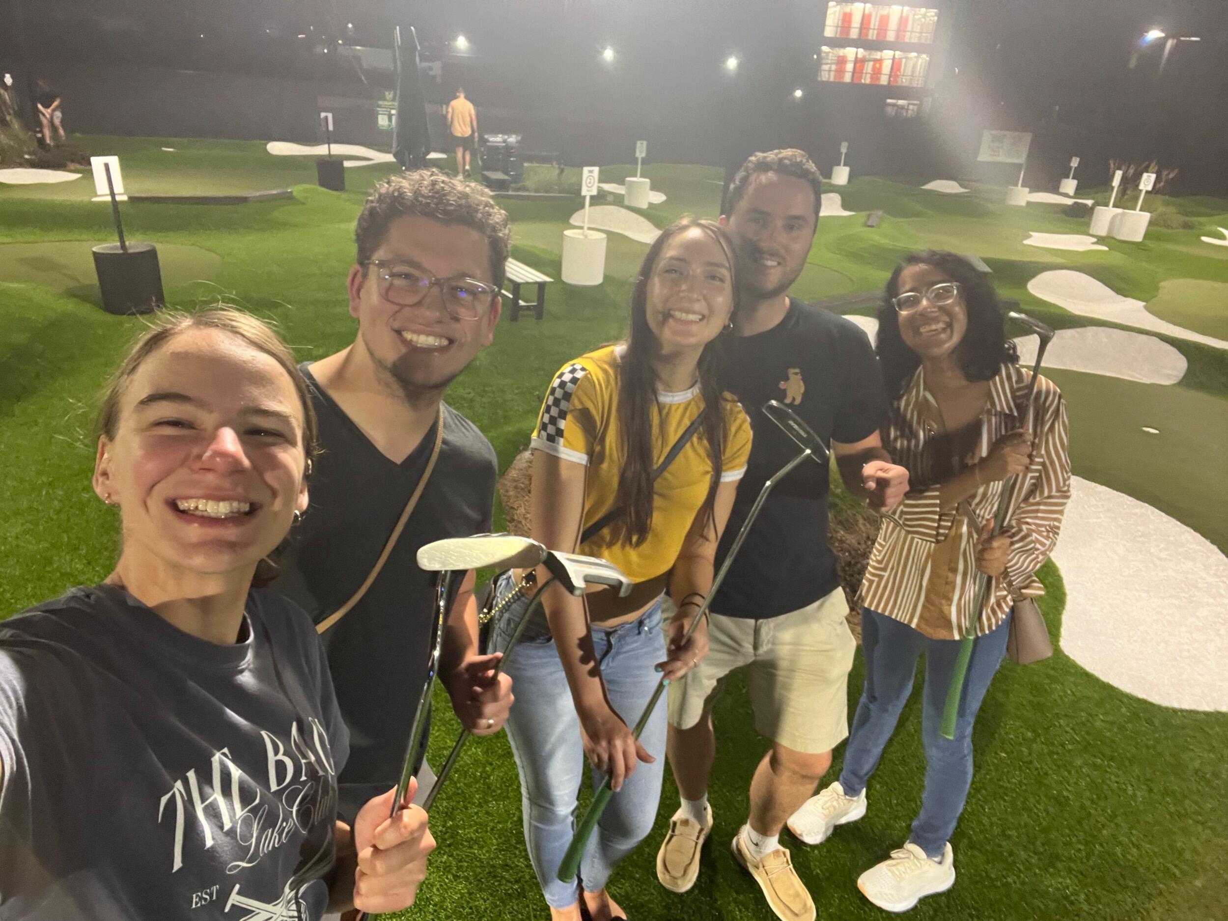 Mini Golfing in Oakley with friends at Oakley Greens!