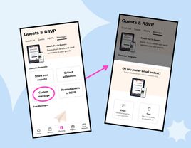 How to communicate with wedding guests on The Knot app