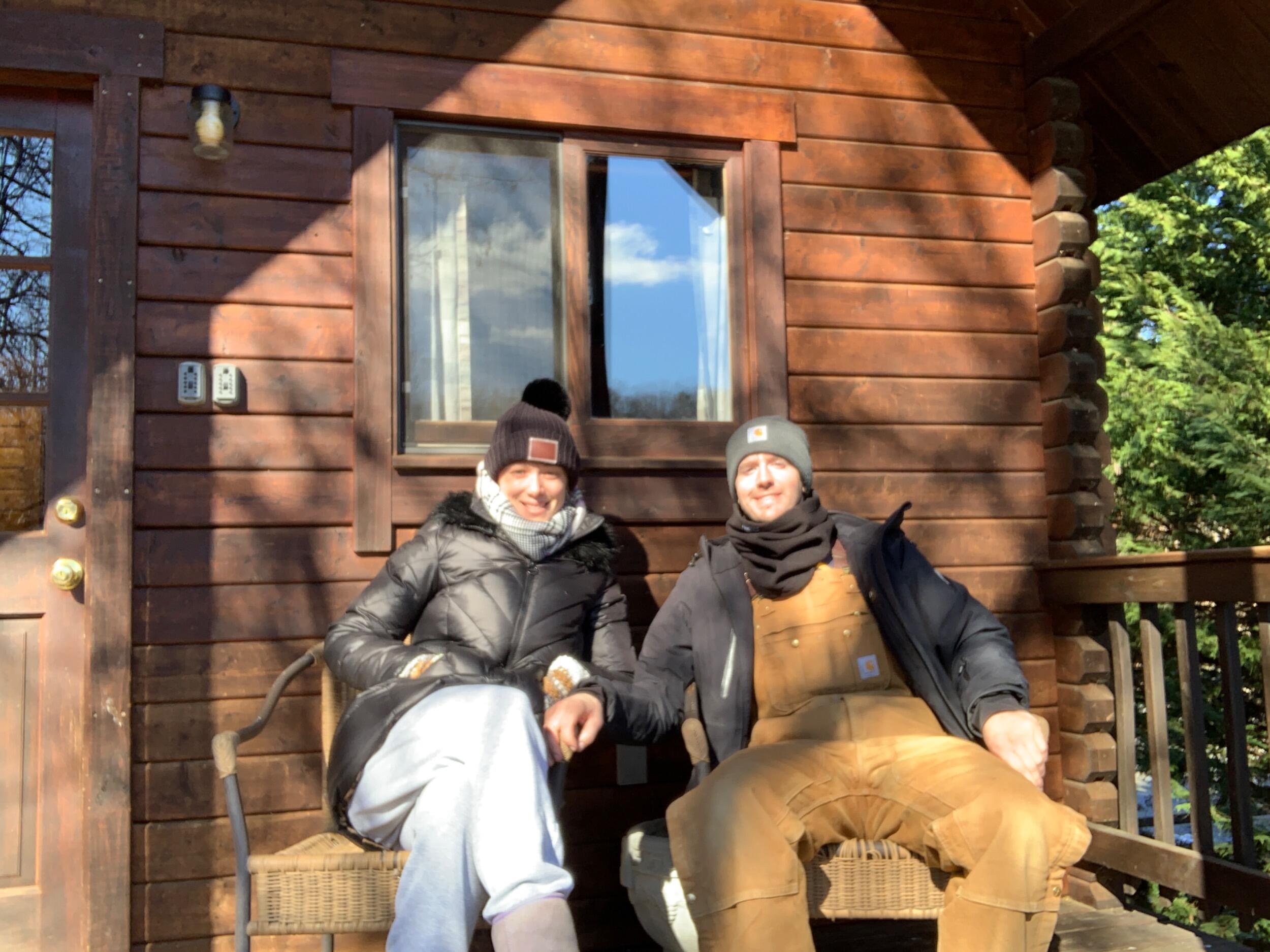 Weekend get away to Luray. All we need is our pitchforks for the picture. 