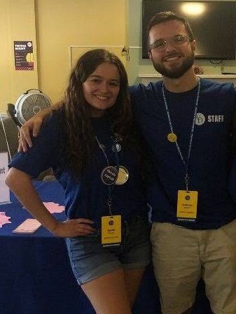 Andrew and Sarah meet as first-year RA's in Smyth Hall at University of Delaware!