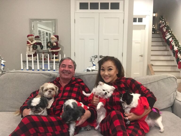 Britney and Jeff think dogs are the most amazing animals; they give us pure and unconditional love. For us, they are role models for being alive. Britney and Jeff deeply have loved and cared for our dogs, adopting each other's puppies with open & loving arms while building a family. Undoubtedly we are a united couple. 
