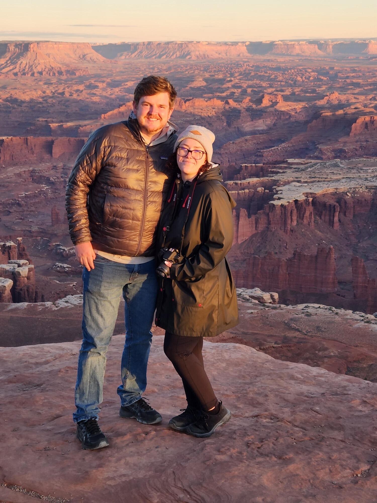Kayleena and Peter visited 7 National Parks during their road trip across the country (8 including Haleakala in Maui). This photo was taken in Canyonlands National Park in Utah.