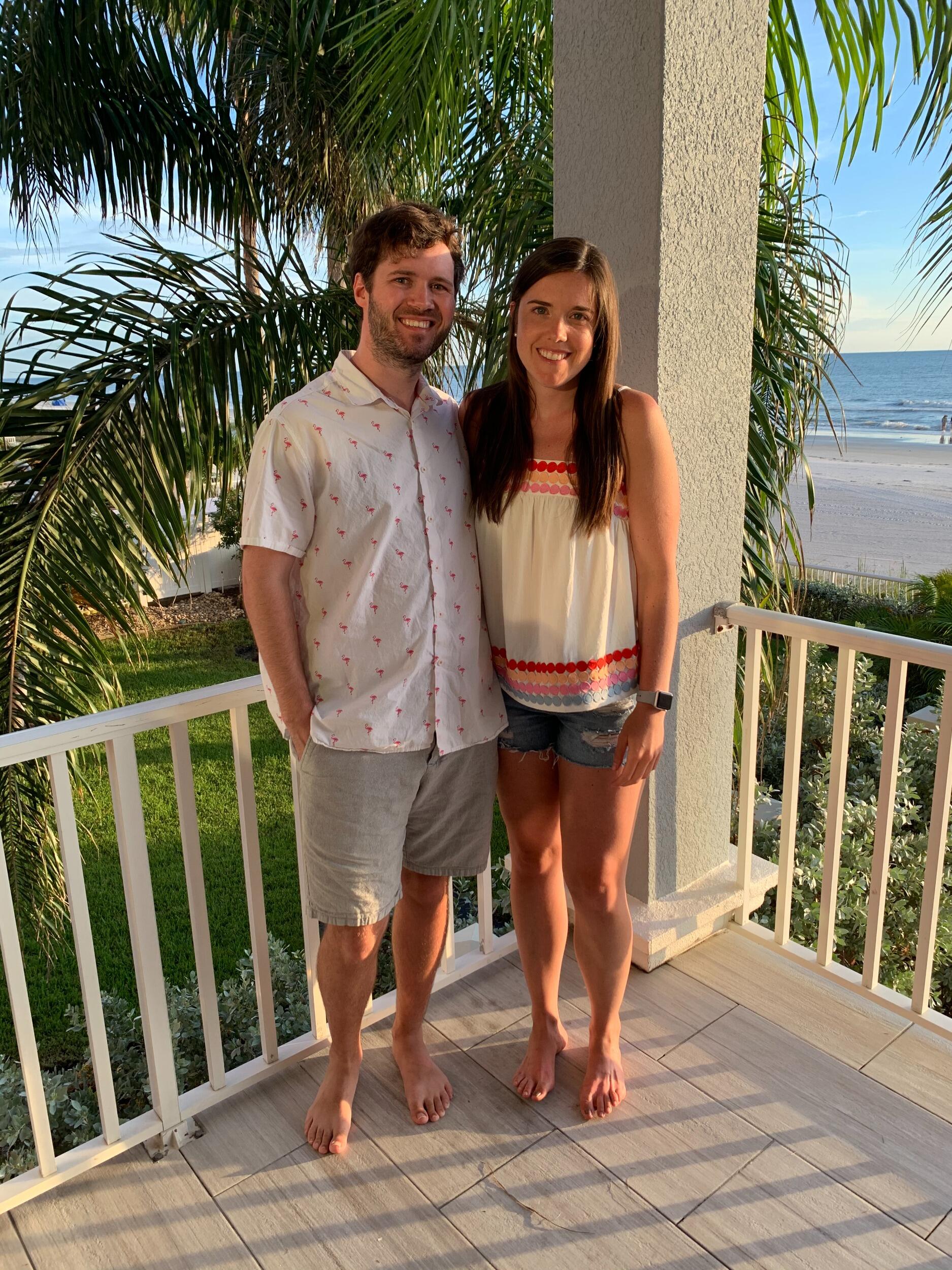 Our first vacation together, visiting Florida with Lauren's family.