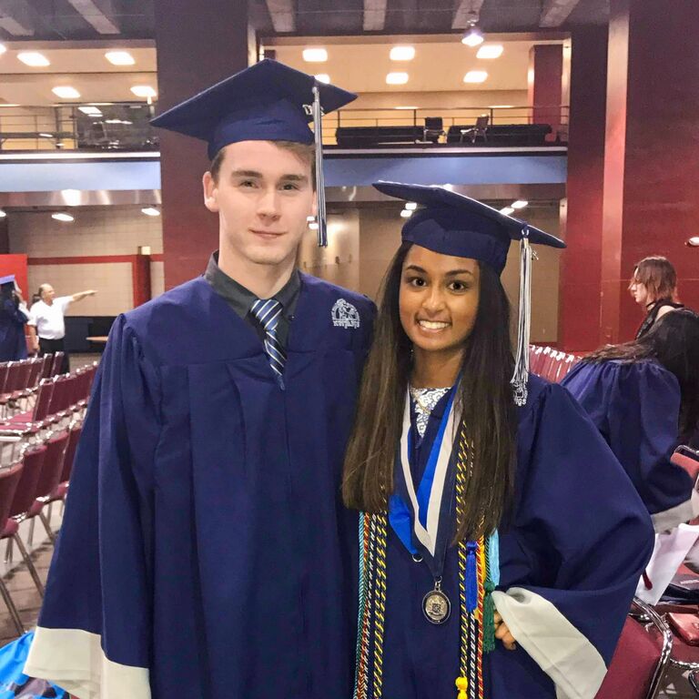 High school graduation! Celebrating the end of one era and the start of another.