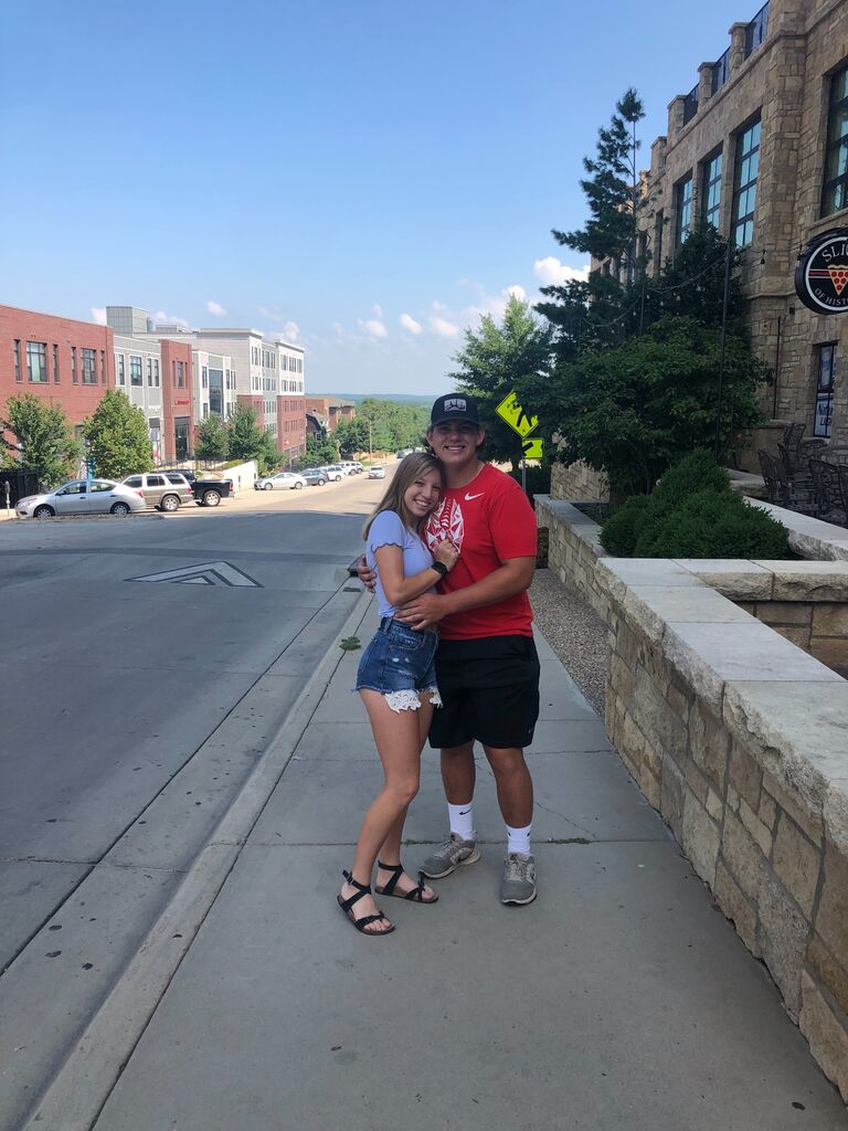 Stopped at KU in Lawrence, KS on the way to take Kylee to college in MO