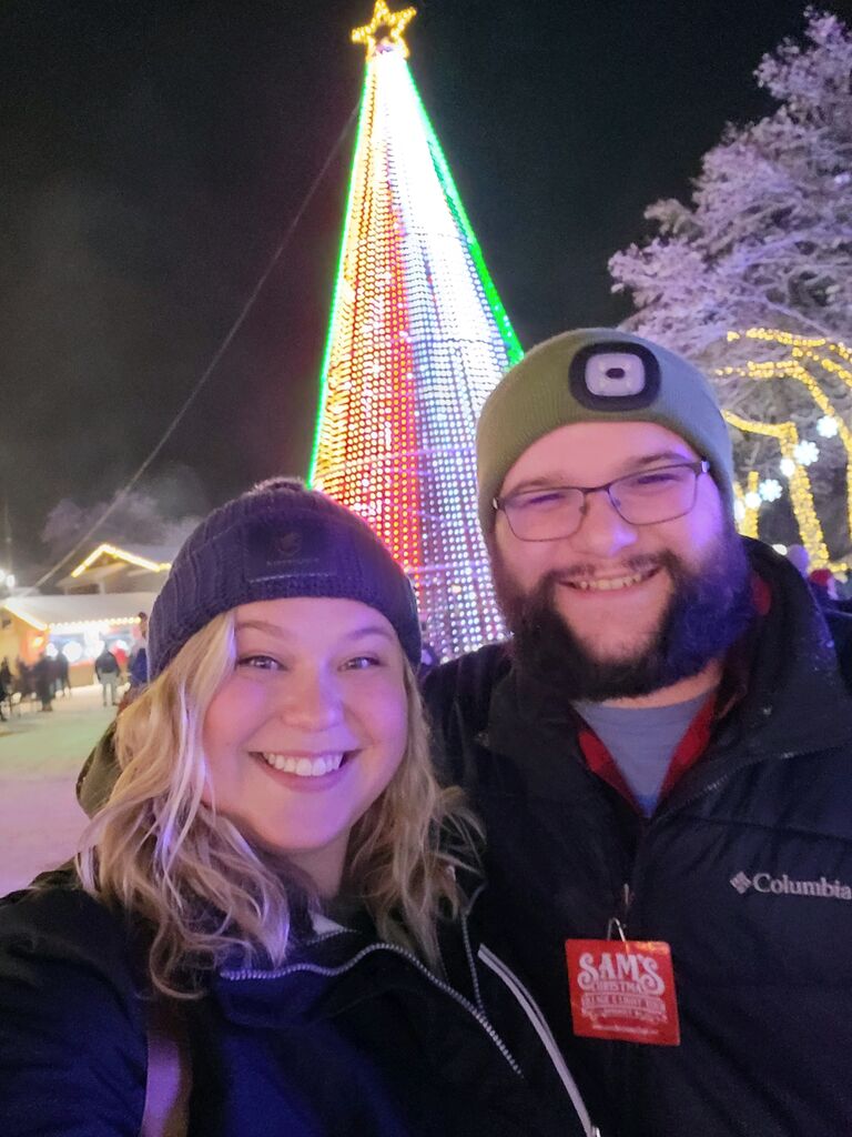 Surprise date night at General Sam's Christmas Village.