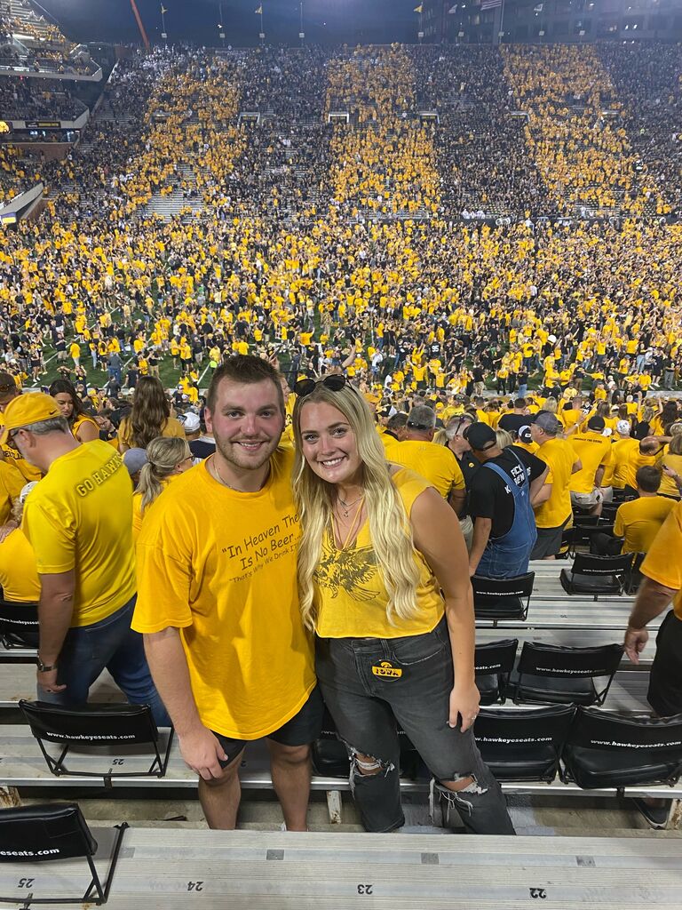 Nothing better than cheering on the Hawkeyes together
