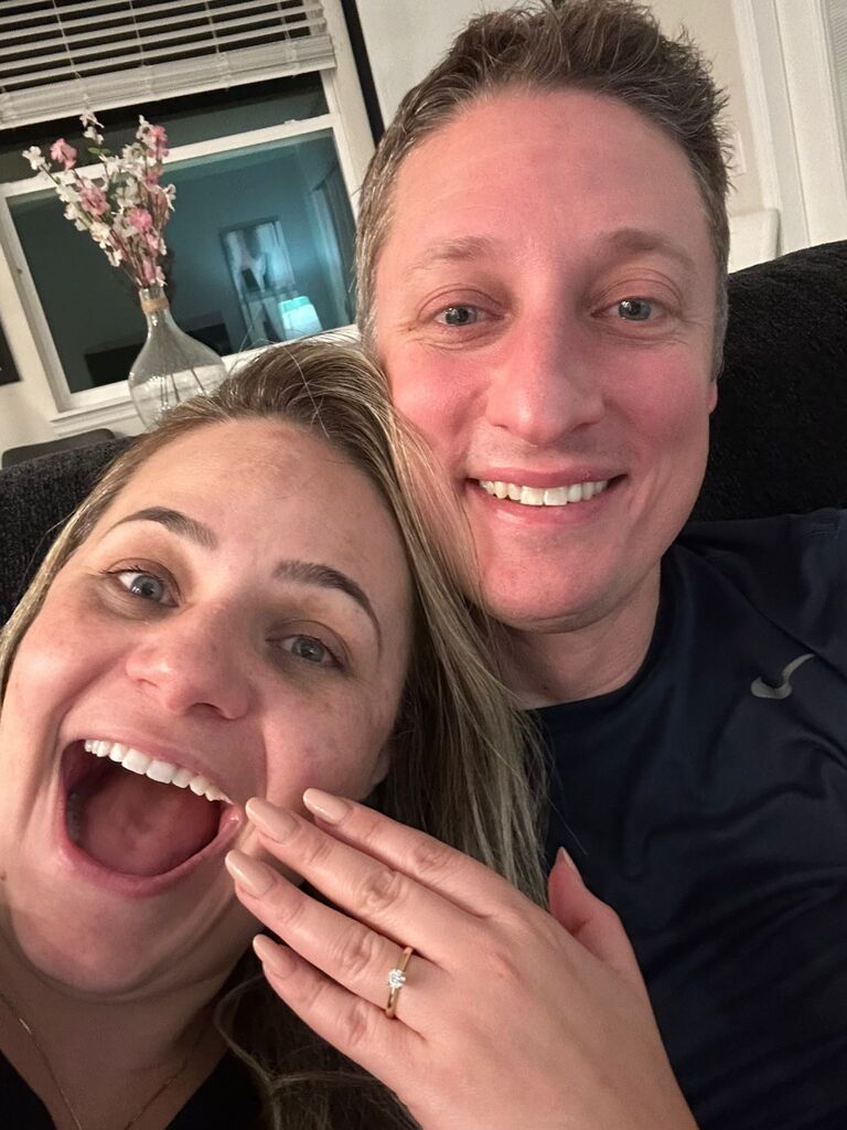 Days and months passed.  A relationship that started as the "longest of long shots" (Jason's words) continued and grew stronger.  In the early morning hours of New Year's Day, we got engaged!