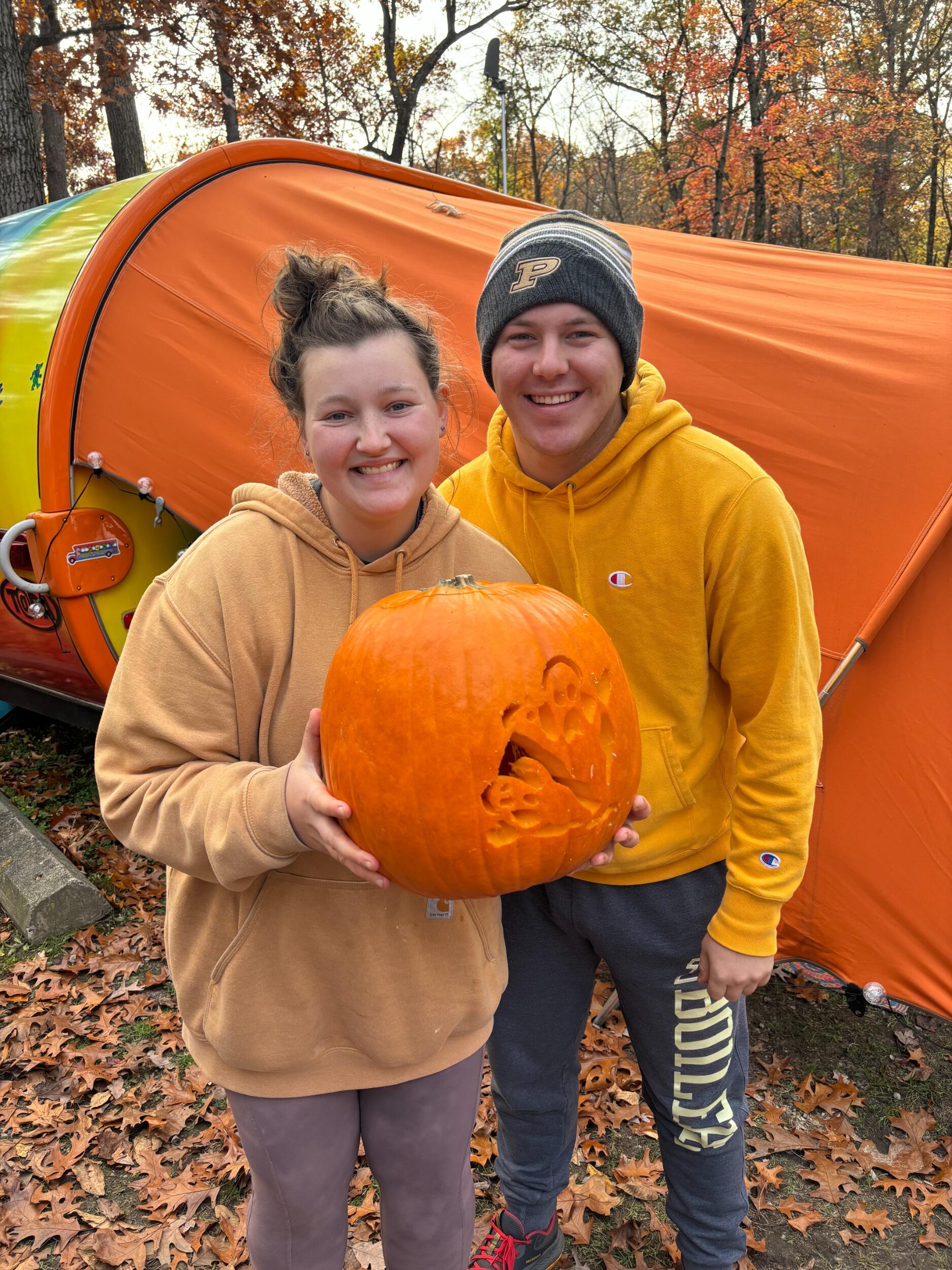 Pumpkin Carving and Halloween Camping