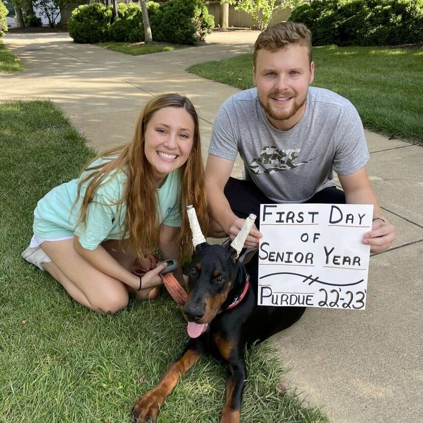 Eli and Liz began their Senior year at Purdue with their puppy Gator! At this point in time, Eli and Liz began planning what their future together looks like!