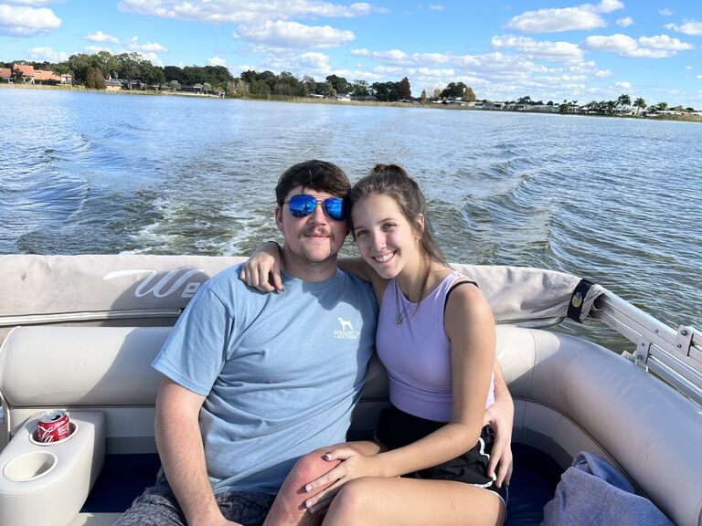 Our first Christmas together on a double family vacation!