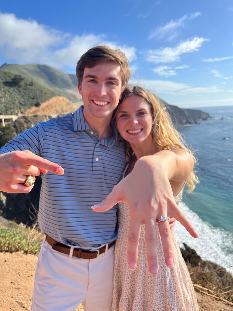 Cole proposes to Reagan!

Cole surprised Reagan and flew her out with him to San Jose, California. We then rented a bright red Ford Mustang and drove down the Pacific coast. Cole proposed to Reagan at the Bixby Bridge in Big Sur, California.