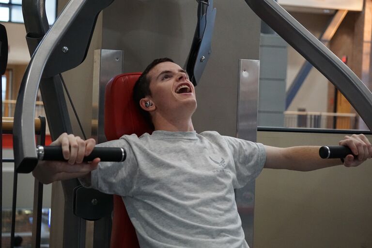 Back to school, and back to ROTC. Even after the holiday, we can't stop working, and the fitness test is right around the corner. With the wing, there is no shortage of goofy photos to find.