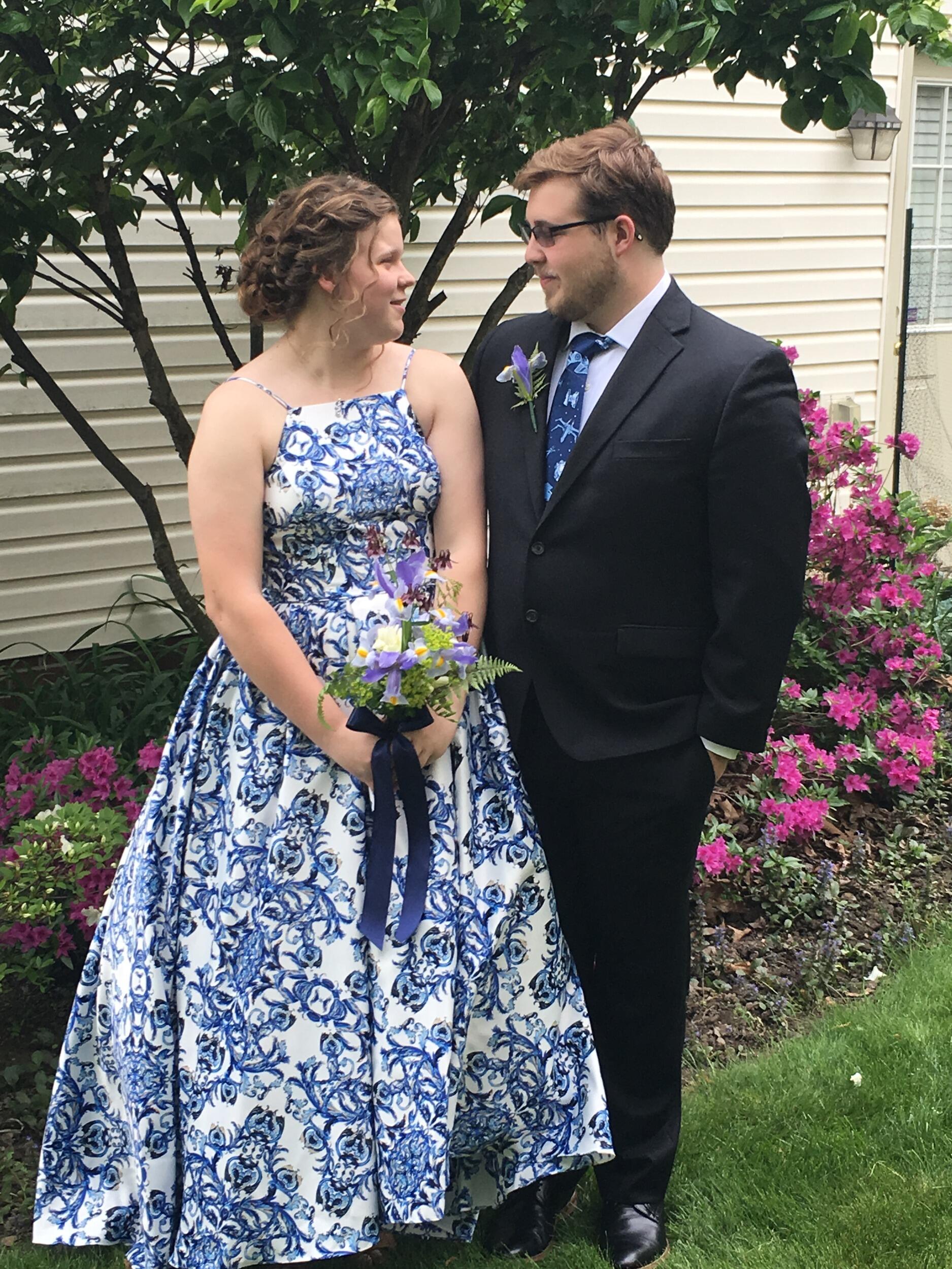 And then went to prom again our senior year.