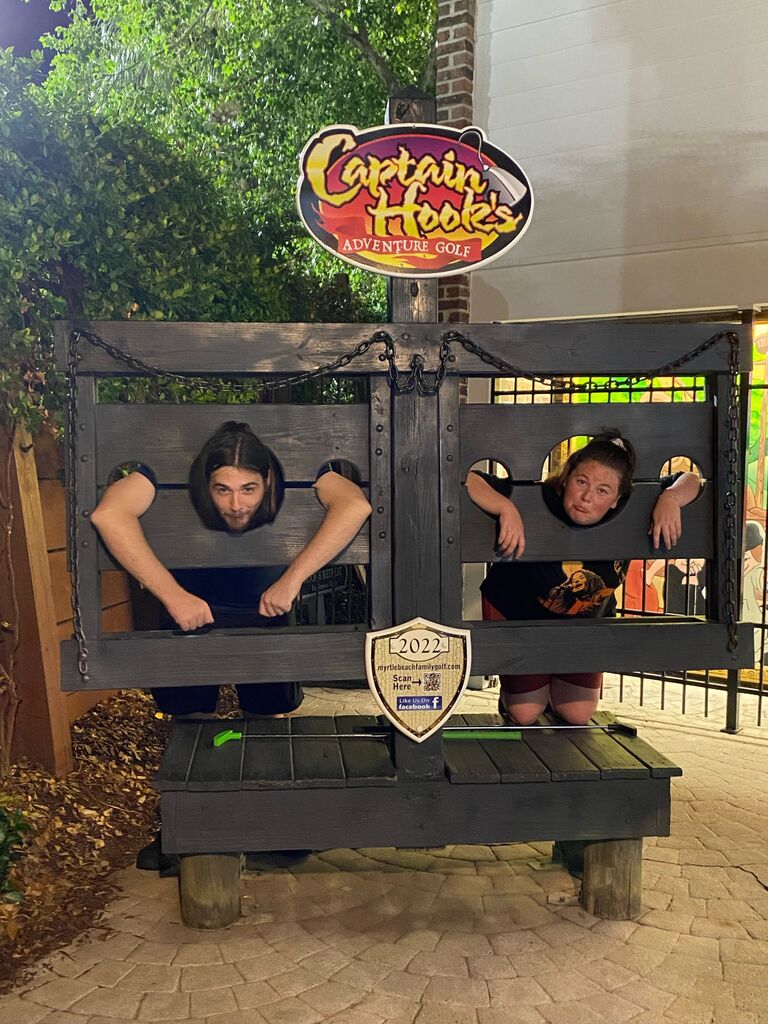 Family vacation to Myrtle Beach. I am very thankful Andrew will always take dumb photos with me!