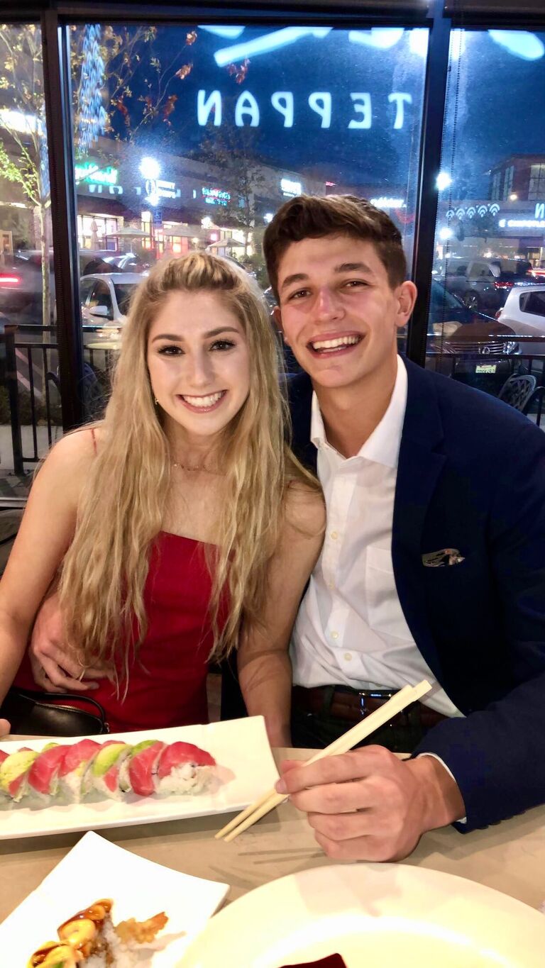 Addison and Logan revisited the same sushi restaurant they met at for Valentine's Day followed by the Phantom of the Opera musical at a local theatre where Logan told Addison he loved her for the first time! Of course, Addison said it back :) 