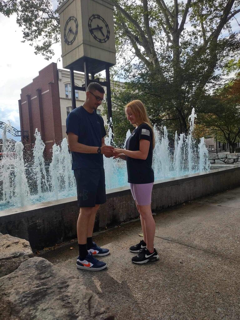We got married the same summer.