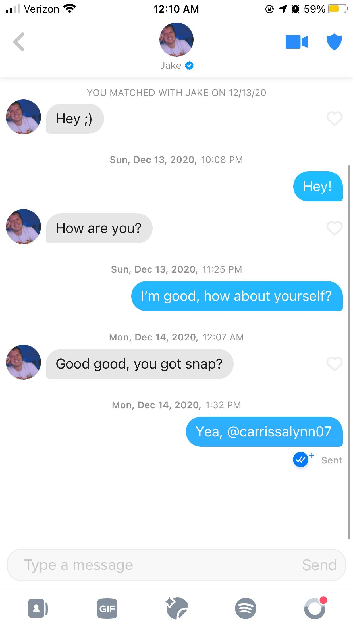 The first message! 