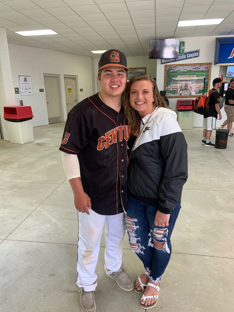 Ben playing College baseball for Century!