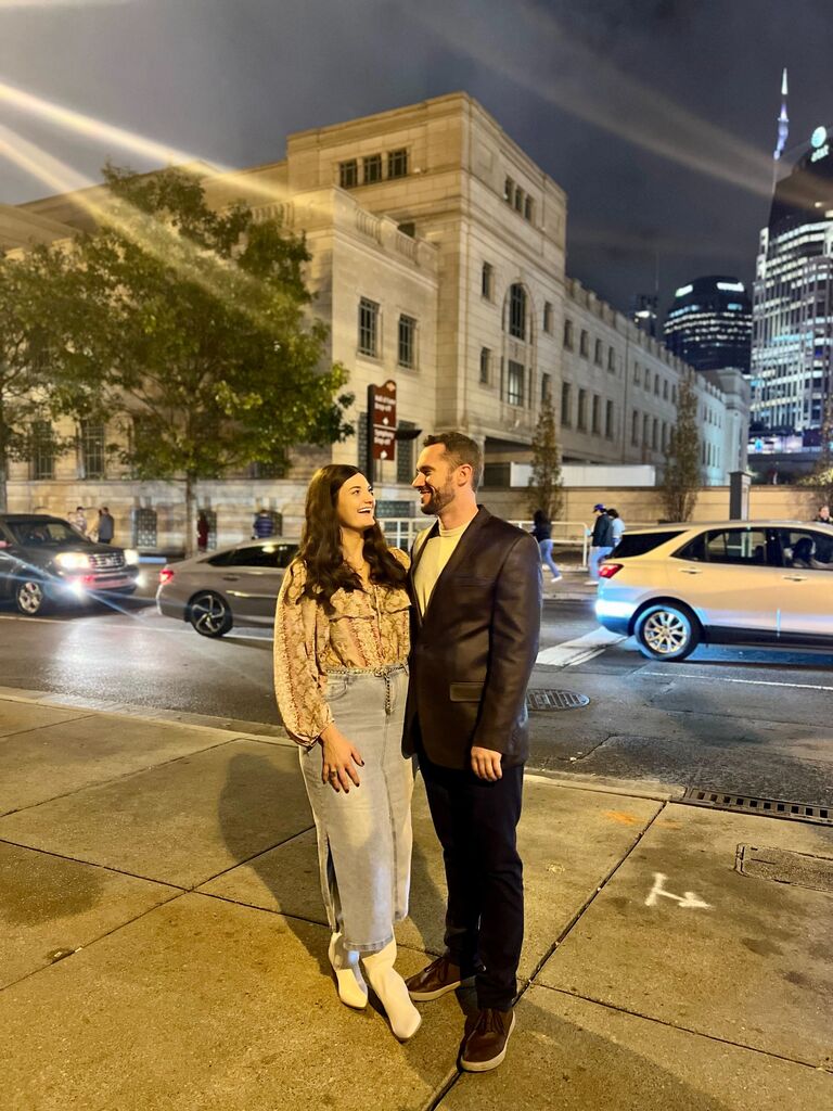 The night before we got engaged! We were in Nashville seeing our favorite comedian, Bert Kreischer.