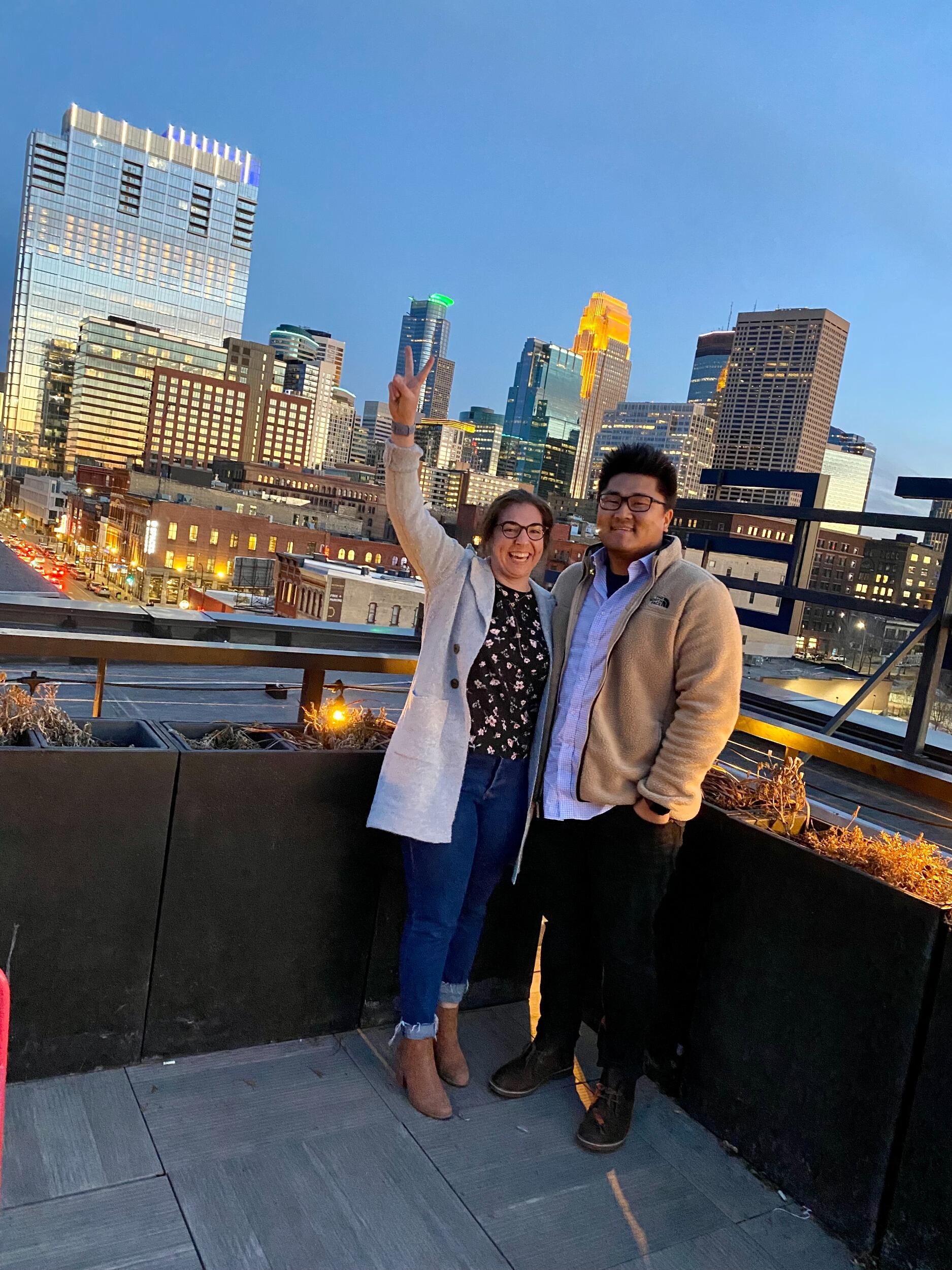 We finally gave up long distance after 2 years and moved to Minneapolis together! 