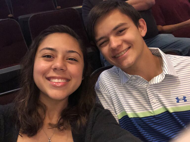 One of Alexis & David's first dates to a Baylor Theater production ft. Godspell! 
(David was called up on stage to play the judge!) 