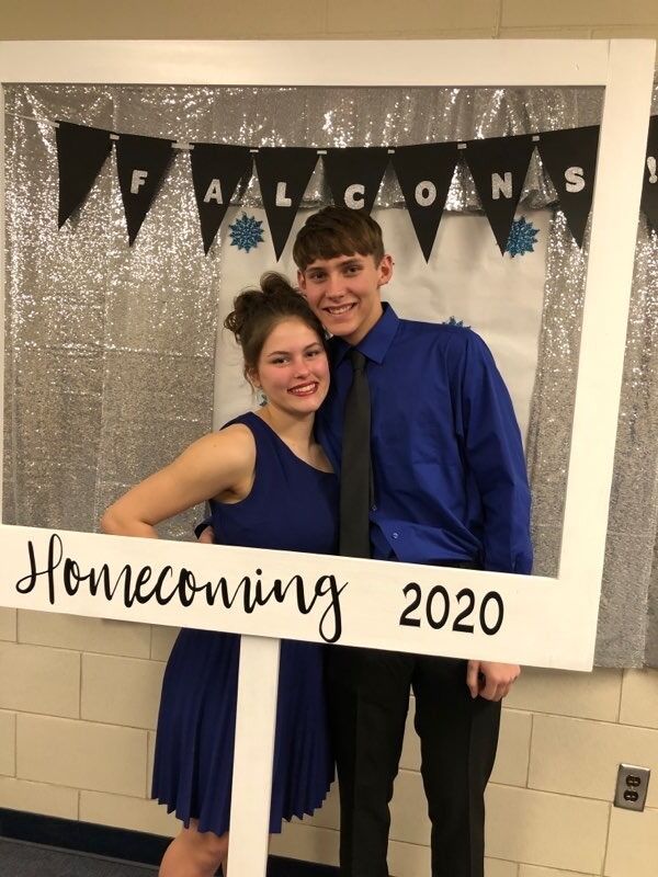 Our first school dance together, winter homecoming 2020!