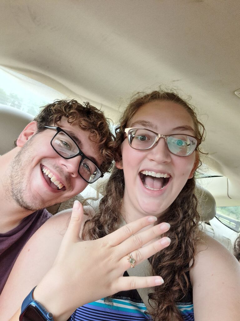 Emma flexes her ring!