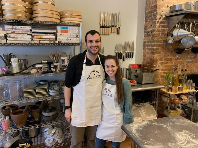 Our first date night cooking class