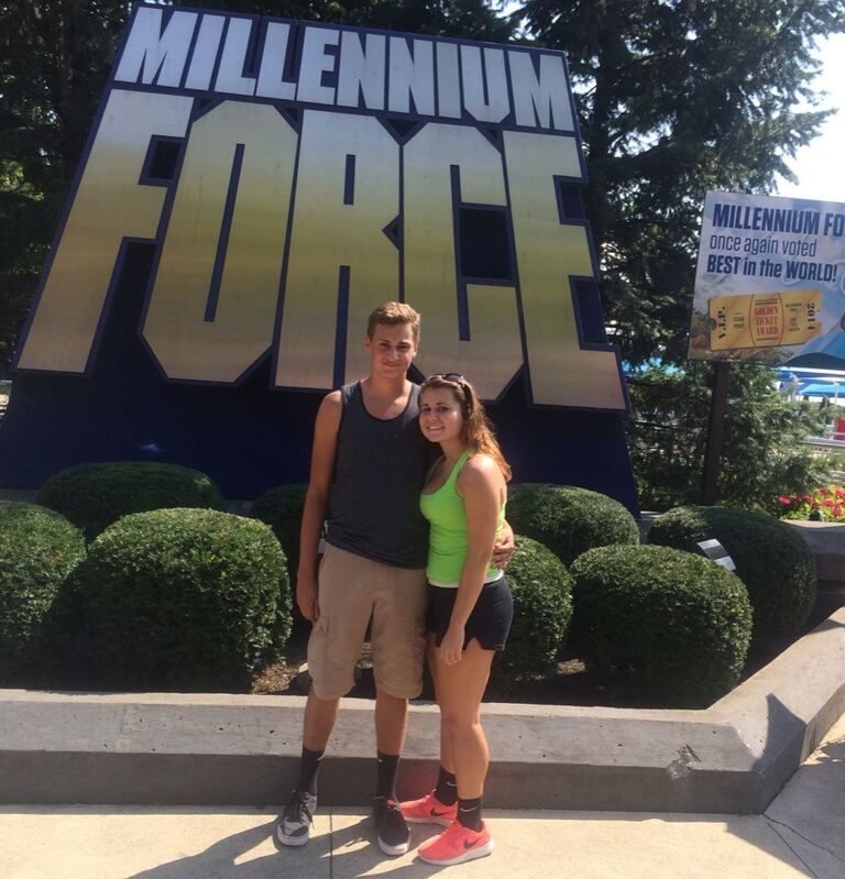 We first met in 2014 during our Freshman year of high school. We became friends through our history class and from track and field where we both threw discus together. We eventually started dating December of 2015.