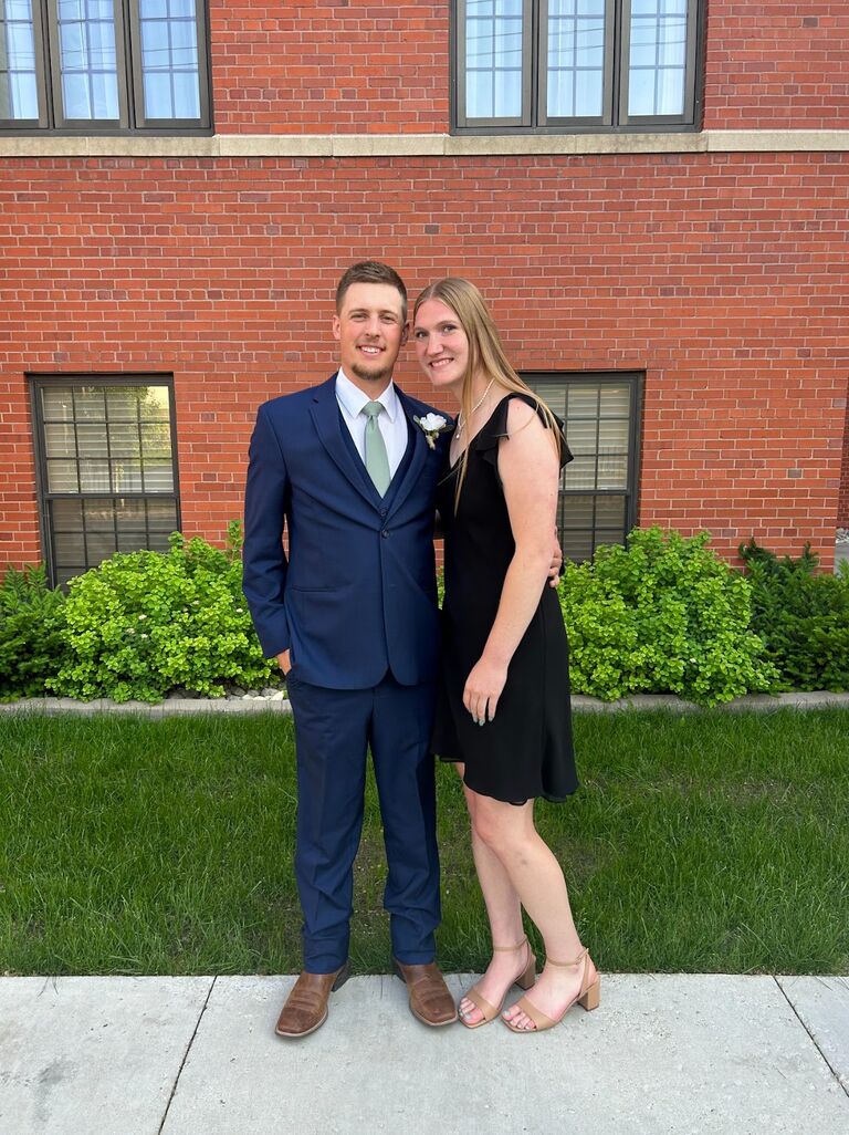 Cassie spent the summer in the cities again, so they were able to spend it together! A big highlight is always getting to attend our friends' weddings together!