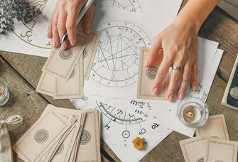 Astrologer at work