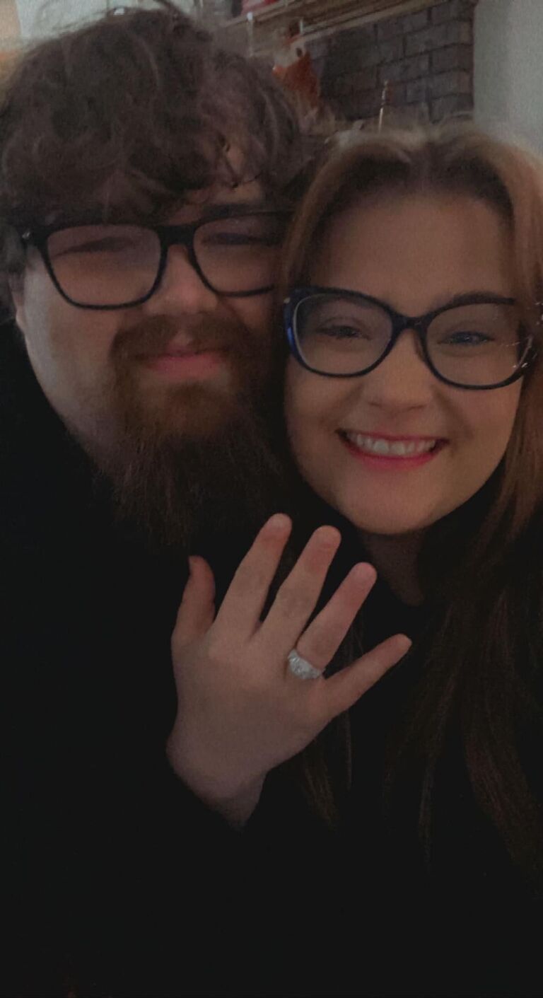 Daylin proposed to Erika on Christmas Eve morning!