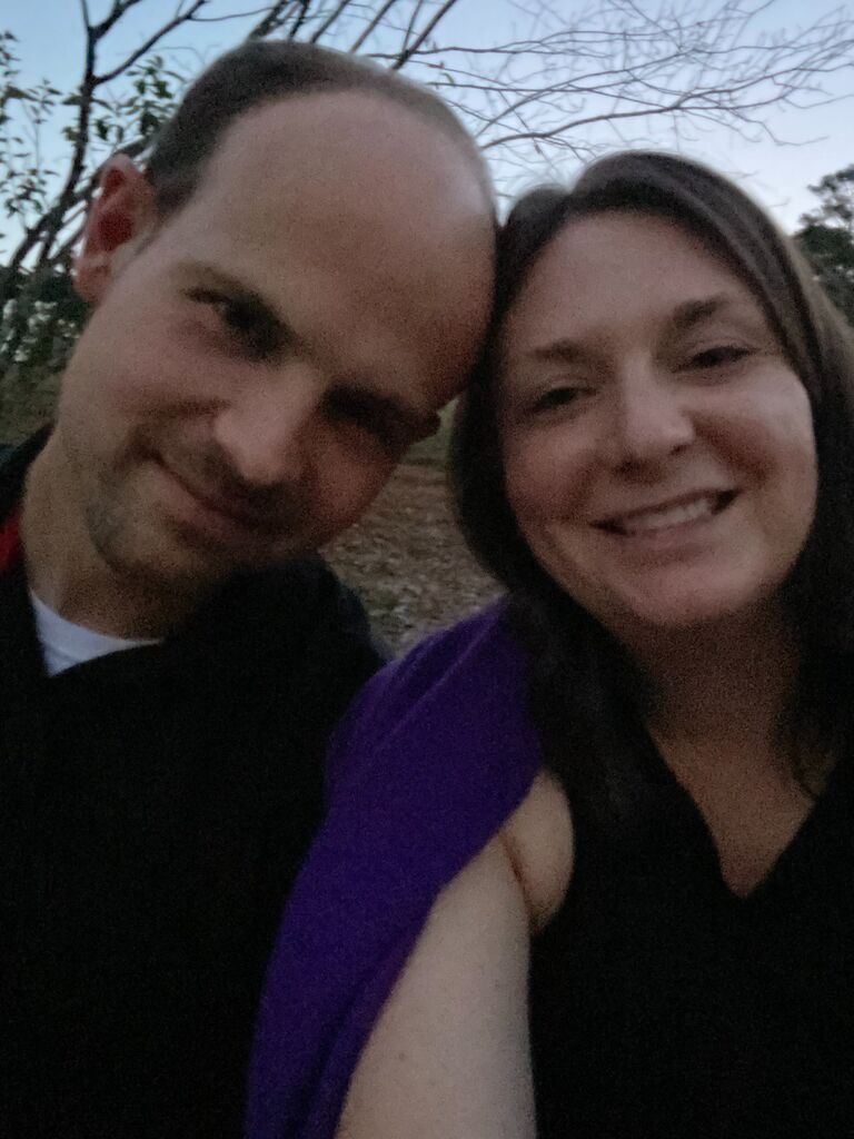 A picnic dinner at Morgan Falls Park.